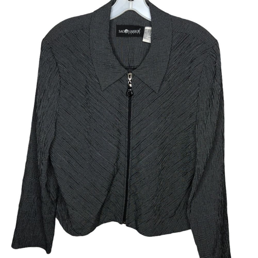 Vintage Sag Harborโ Petite Zip Jacket